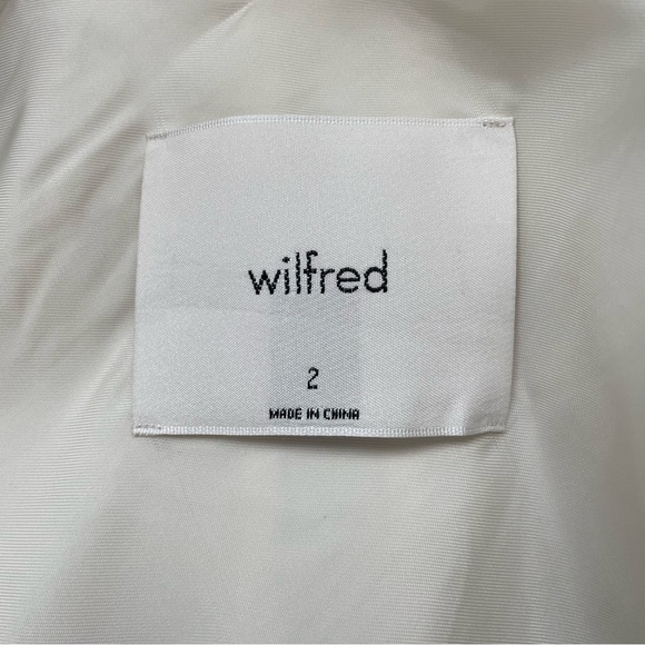 Aritzia x Wilfred Margaux Gray Green Houndstooth Double-Breasted Blazer Sz 2 EUC - Picture 10 of 16